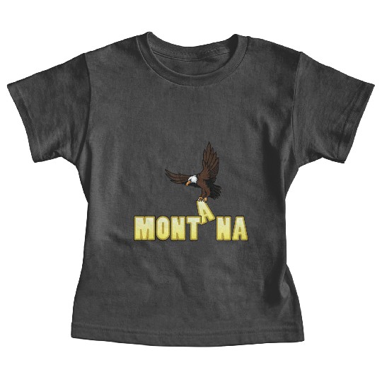 Bald Eagle Bird In Montana Baby Tees