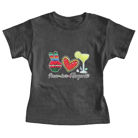 Peace Love Margarita for Plus Size Baby Tees