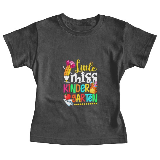 Little Miss Kindergarten Back To School Boy Girl K Baby Tees