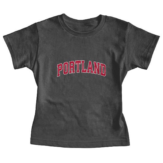 Portland Oregon Or Sports Red Baby Tees