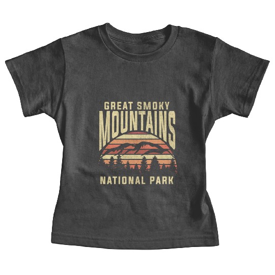 Retro National Park Great Smoky Mountains National Baby Tees
