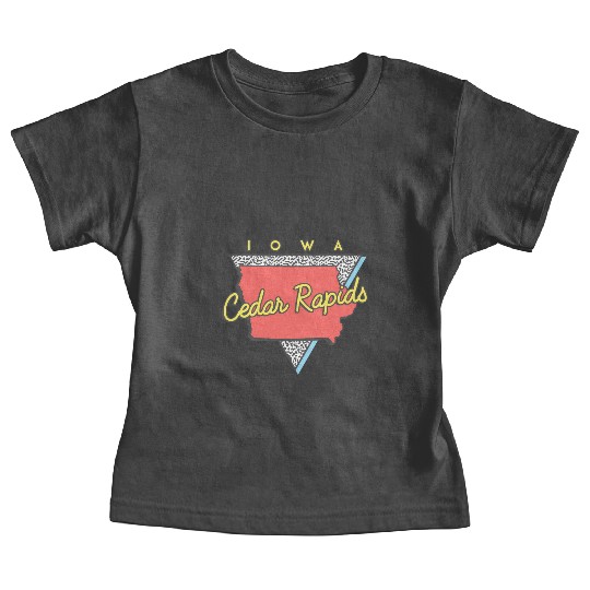 Cedar Rapids Iowa Triangle Ia City Baby Tees