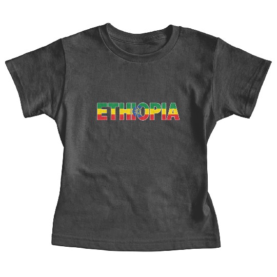 Ethiopia Flag For Patriotic And Proud Ethiopian Baby Tees