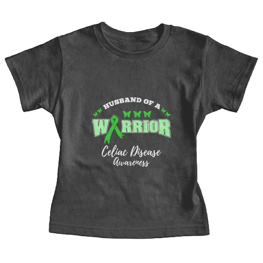 Husband Of A Warrior Celiac Disease Awareness Baby Tees