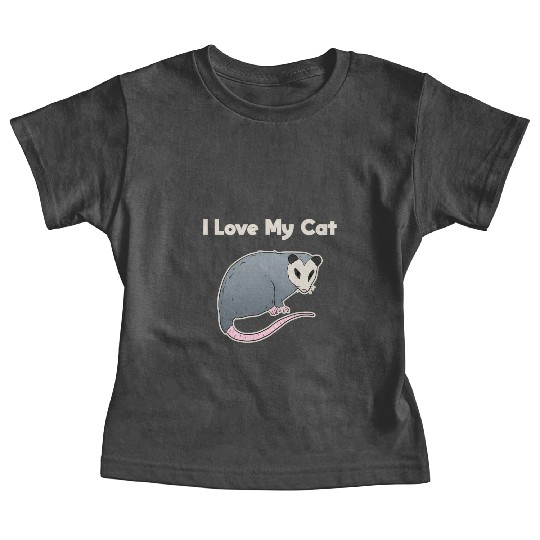 I Love My Cat Opossum Baby Tees