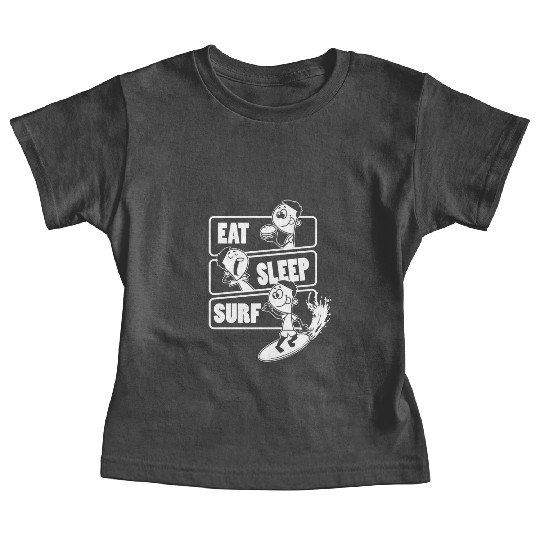 Eat Sleep Surf Repeat Gift For Surfing Lover Baby Tees