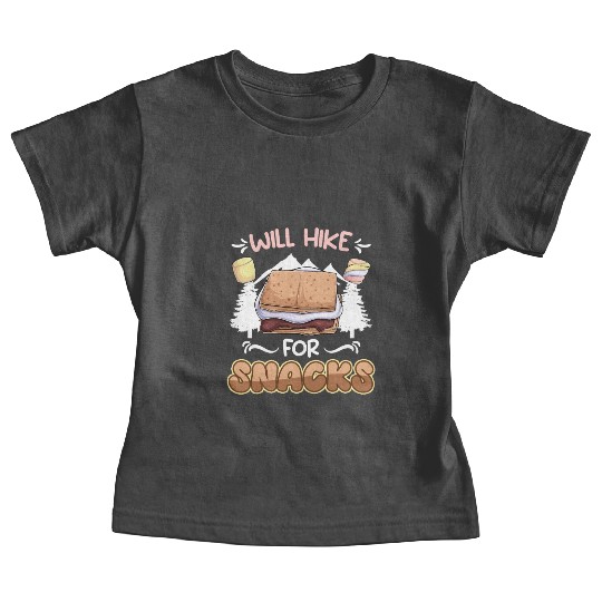 Wanderlust Climber funny Mountain Hiking Snack Baby Tees