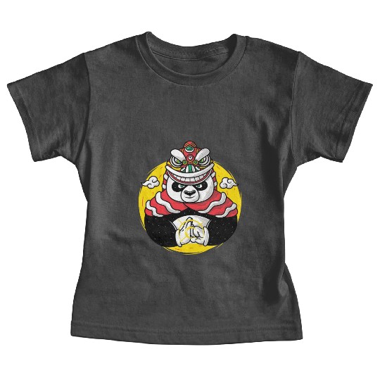 Lion Dance Panda Baby Tees