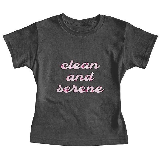 Clean and Serene pink floral Baby Tees