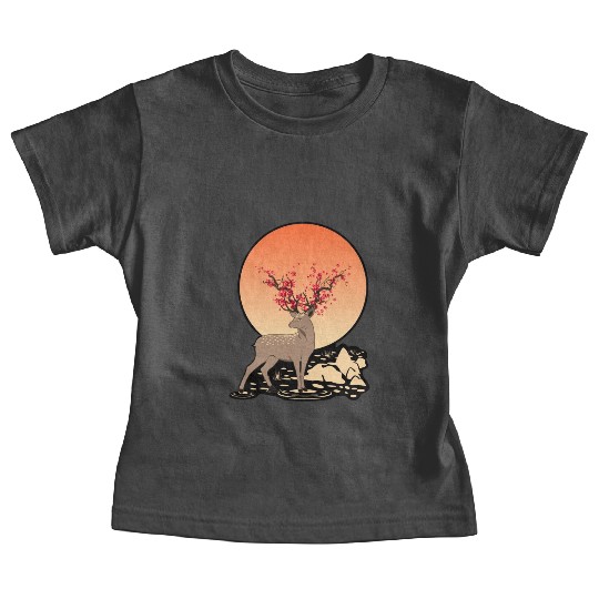 Sika Deer Spirit Sakura Deer Spirit Baby Tees