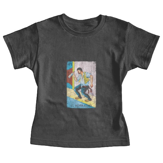 Loteria El Borracho Colorful Tarot Card Baby Tees