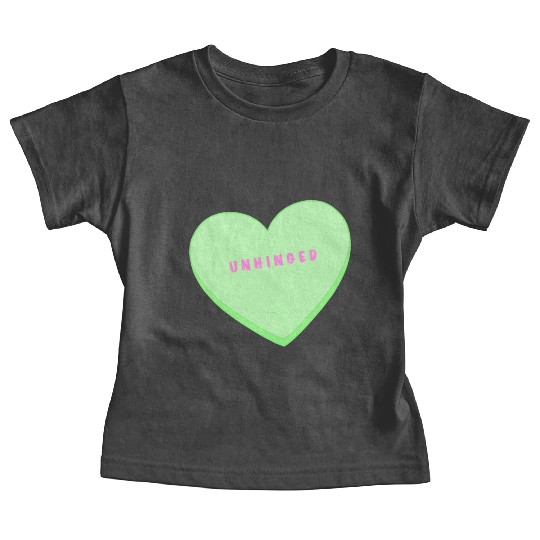 unhinged conversation heart Baby Tees