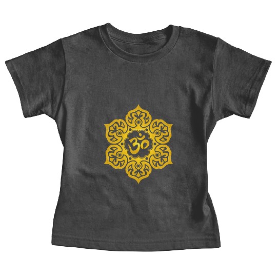 Yellow Lotus Yoga Om Baby Tees