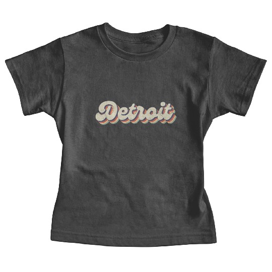 70'S 80'S Usa City - Detroit Baby Tees