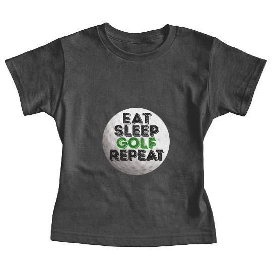Eat Sleep Golf Repeat Golf Retirement Baby Tees
