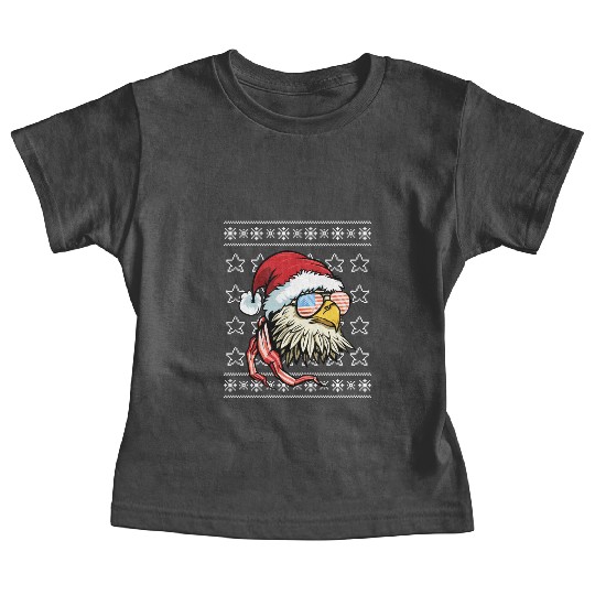 Ugly Usa Flag Bald Eagle Baby Tees