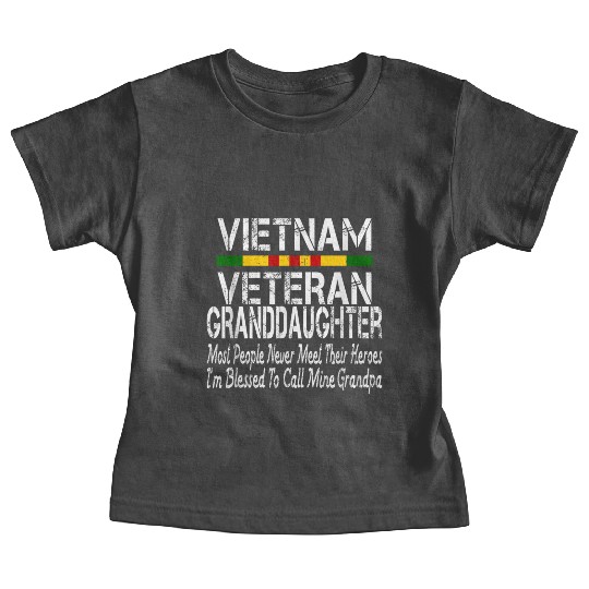 US Army Vietnam Veteran Granddaughter Baby Tees