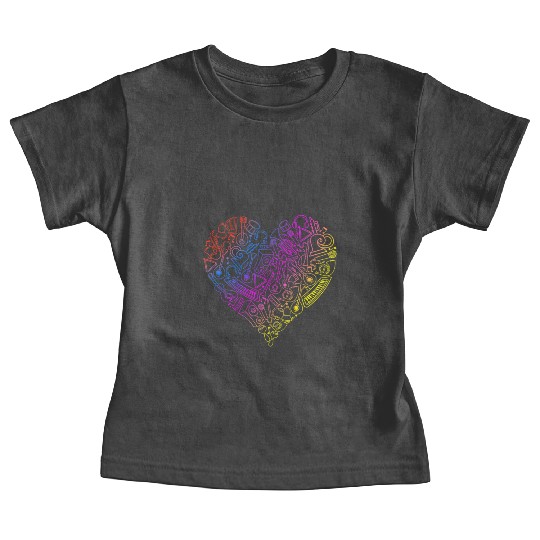 Music Heart Musician Composers Music Lover Baby Tees