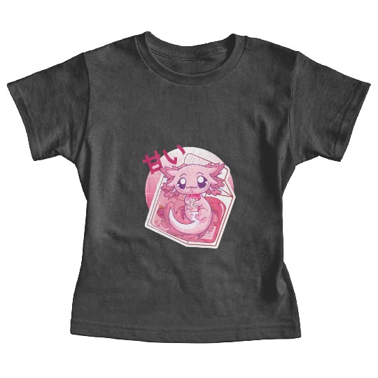 Axolotl Pastel Goth Strawberry Milk Shake Anime Ja Baby Tees