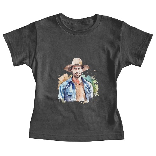 Harvest Hues - Watercolor Style Farmer Artwork Baby Tees