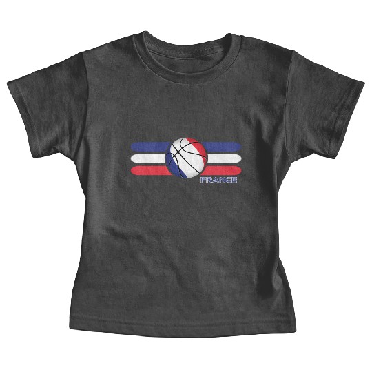 France Baetball European League Sports Fan Baby Tees