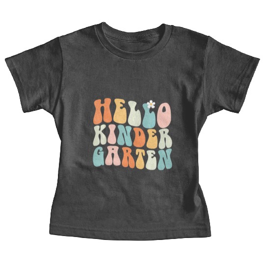Hello Kindergarten Teacher Team Back To School Baby Tees