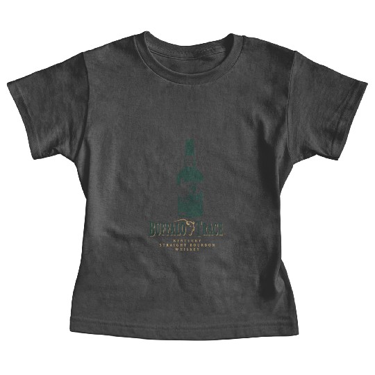 Buffalo Bourbon Whiey Bottle Gold And Green Logo Baby Tees