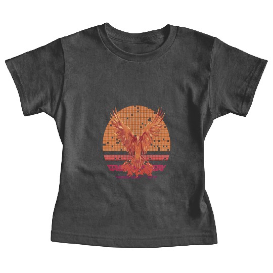 Firebird Fantasy Fire Phoenix Rise From Ashes Baby Tees