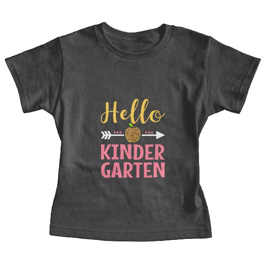Cute Hello Kindergarten Back to School Girls Baby Tees