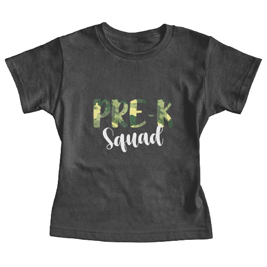 Camo Pre-K Squad Back To School Camouflage Baby Tees