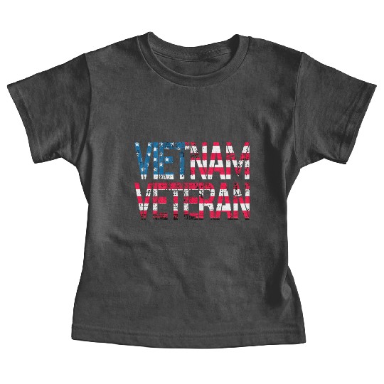 Vietnam Veteran Us Flag Vietnam Vets Baby Tees