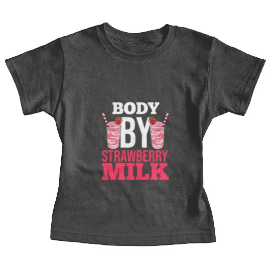 Strawberry Milk Shake Korean Vegan Japanese Baby Tees