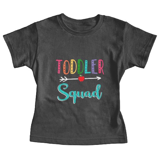 Toddler Squad Teacher Back To School Baby Tees