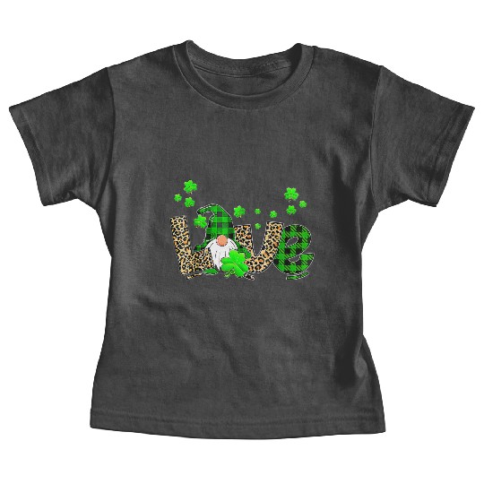 Bleached Love St Patric Day Gnomes Shamrock For Baby Tees