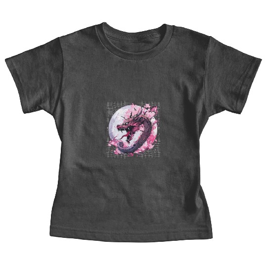 Japanese Dragon Cool Oriental Asian Dragon Humor Baby Tees