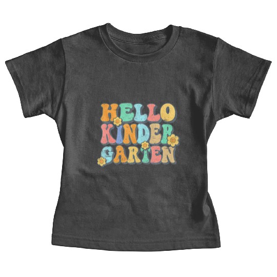 Hello Kindergarten Teacher Team Back To School Baby Tees