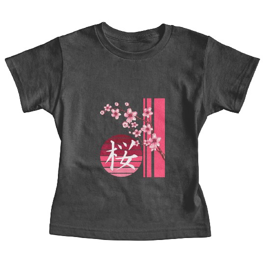 Sakura Flowers Spring Cherry Blossoms Japanese Kan Baby Tees
