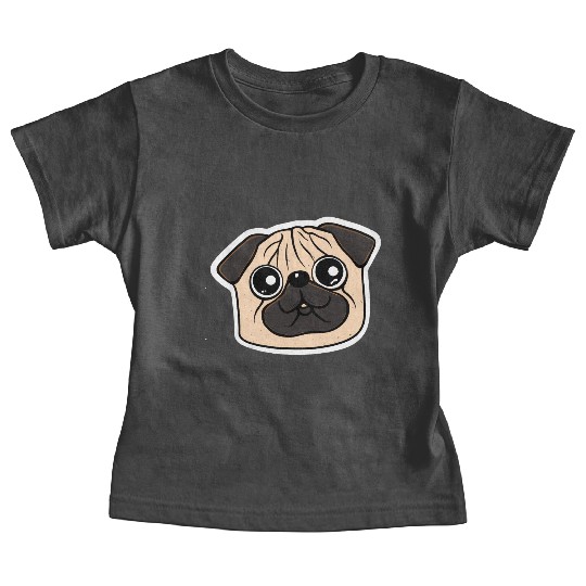 Cutest Pug Vintage Dog Lover Puppy Retro Baby Tees