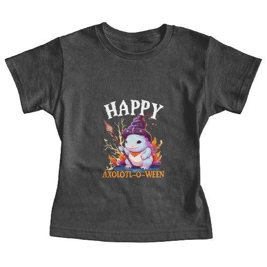 Axolotl Halloween Trick Or Treat Amphibian Axolotl Baby Tees