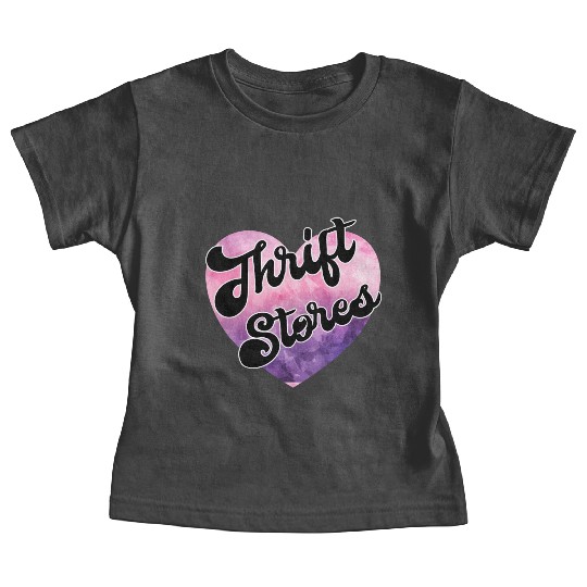 Thrift Stores purple pink watercolor Baby Tees