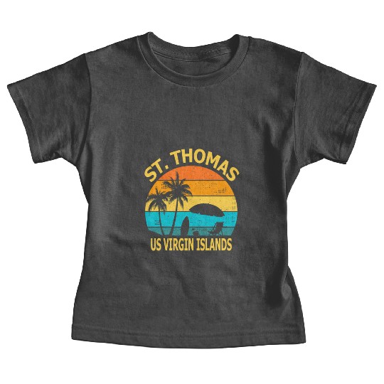 Travel St Thomas Us Virgin Islands Vacation Souven Baby Tees