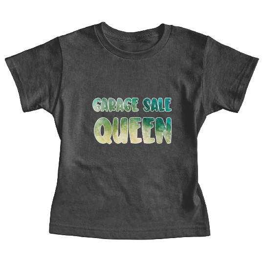 Garage Sale Queen green yellow watercolor Baby Tees