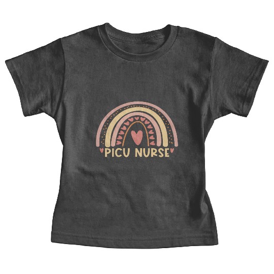 Picu Nurse Boho Rainbow Nursing Student Baby Tees