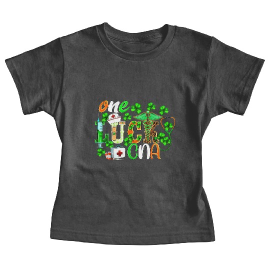 St Patrick'S Day One Lucky Cna Leopard Baby Tees