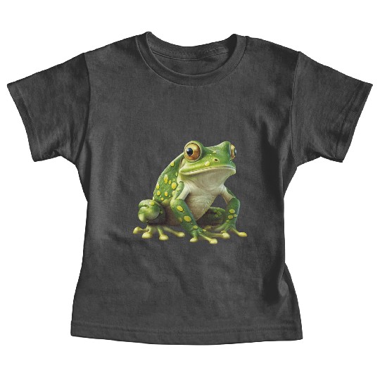 Green Frog - Natural Design Baby Tees