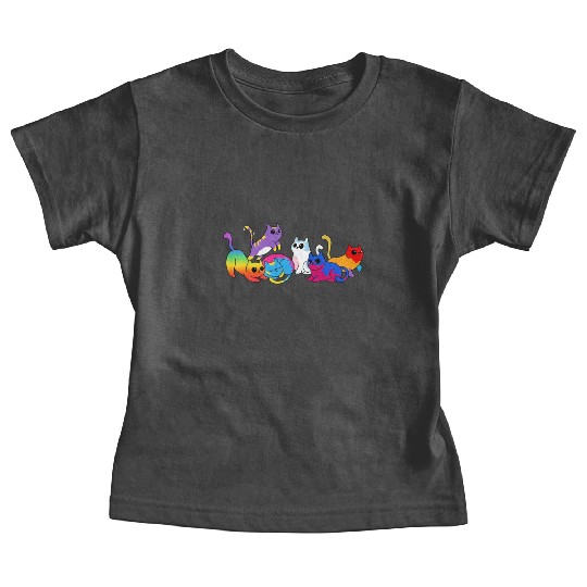 Pride Kittens LGBTQIA+ Cats Colorful Cat Baby Tees