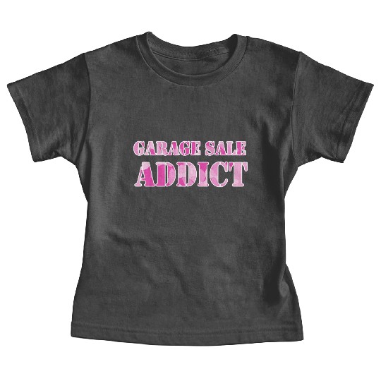 Garage Sale Addict pink camo Baby Tees