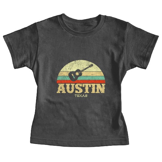 Austin Texas Guitar Lone Star State Baby Tees