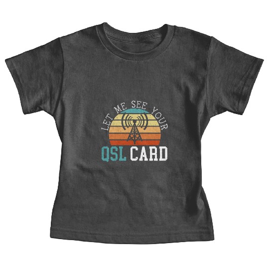 Ham Radio Operator Morse Code Radioactivity Baby Tees