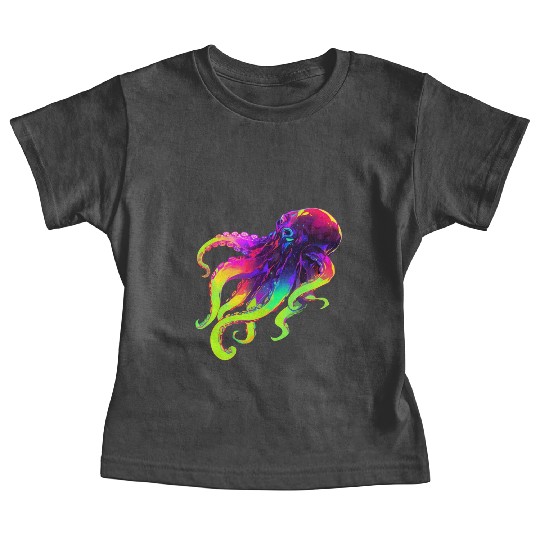 Neon Octopus Baby Tees